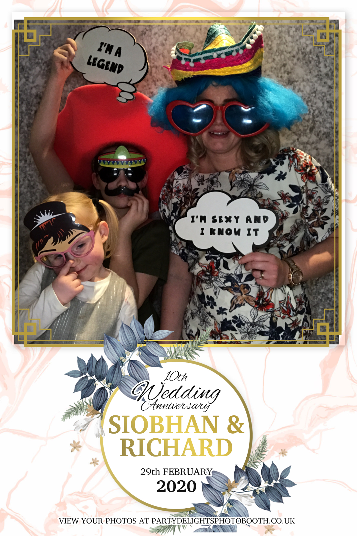 Siobhan and Richards Vow renewal  | View more photos from the event at gallery.partydelightsphotobooth.co.uk/u/PartyDelightsPhotoBooth/Siobhan-and-Richards-Vow-renewal